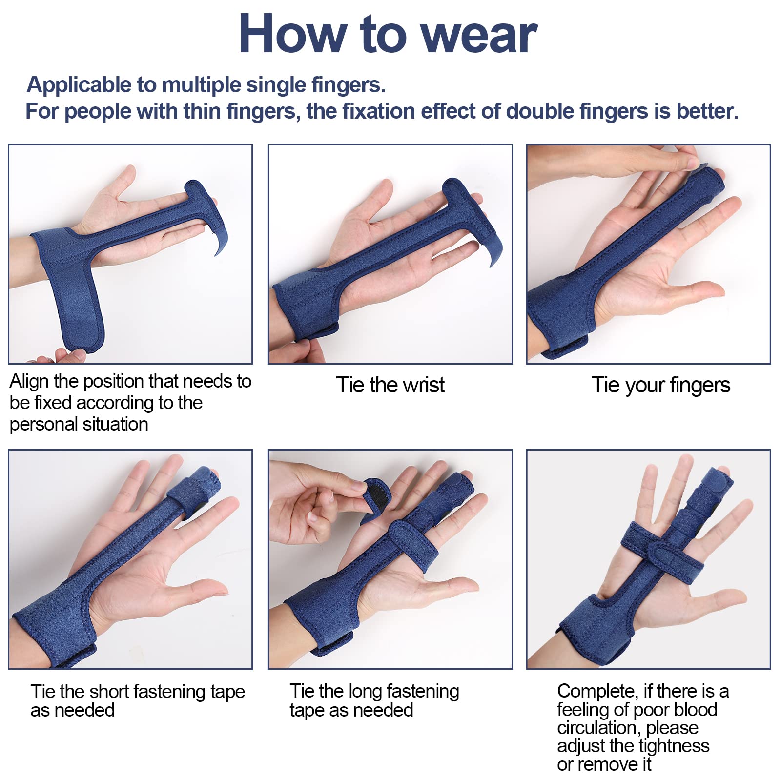 5 Stück Fingerschienen Set - Verstellbare Fingerorthese Für Verletzungen