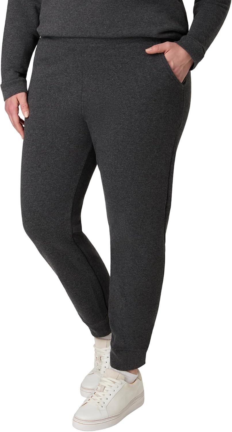 Hanes Women's Sweatpants, EcoSmart Fleece Pants, Pocketless Open-Bottom Sweatpant, Regular & Petite