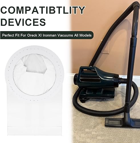 Miniatura 2 de Paquete de 10 bolsas de repuesto para aspiradoras Oreck XL Ironman todos los modelos, bolsas de vacío aptas para aspiradoras Oreck XL, reemplazan la