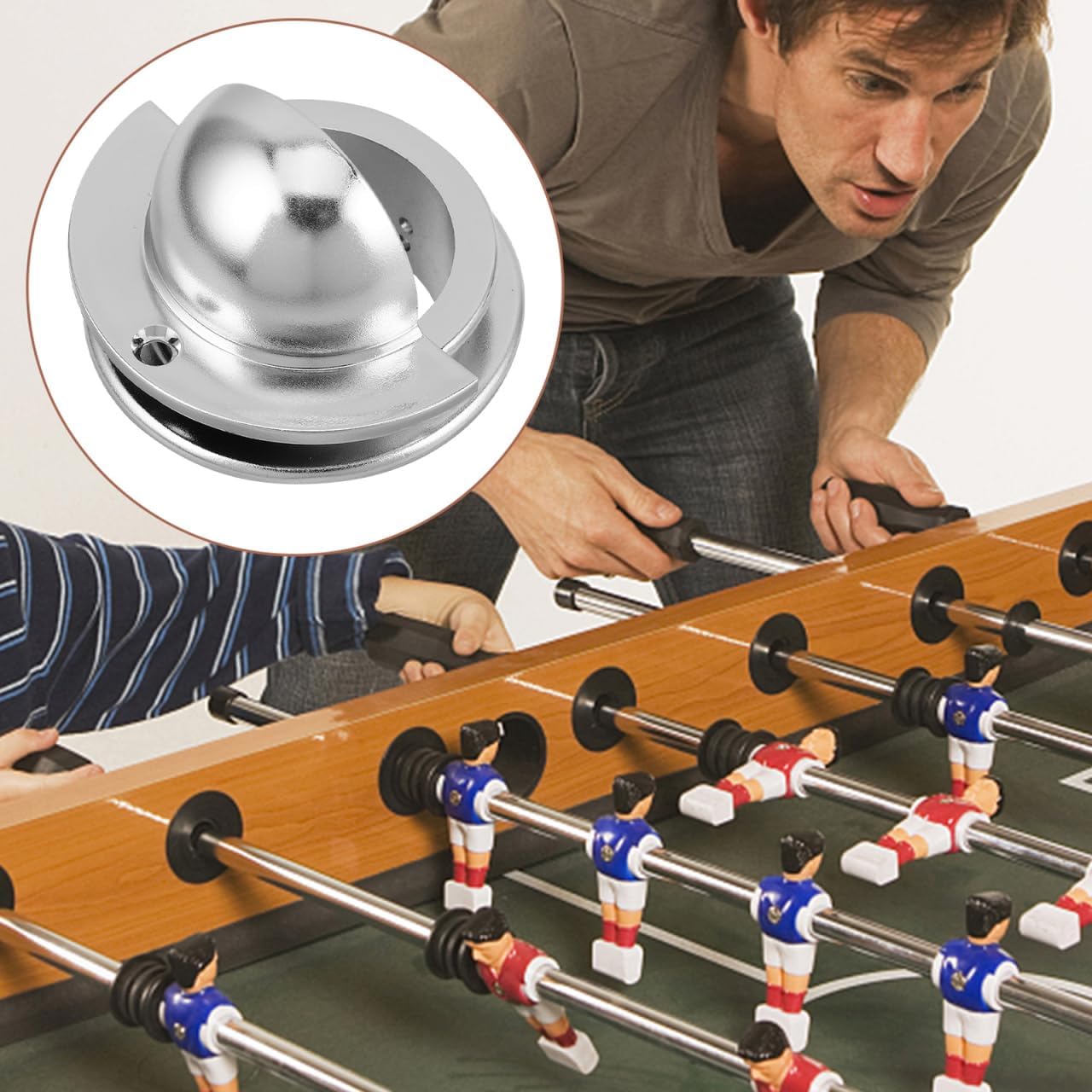 Foosball Entry Dishes 4 Pack Table Soccer Entry Dish Replacement Parts for Standard Foosball Tables Smooth Surface Soccer Machine Component Accessory