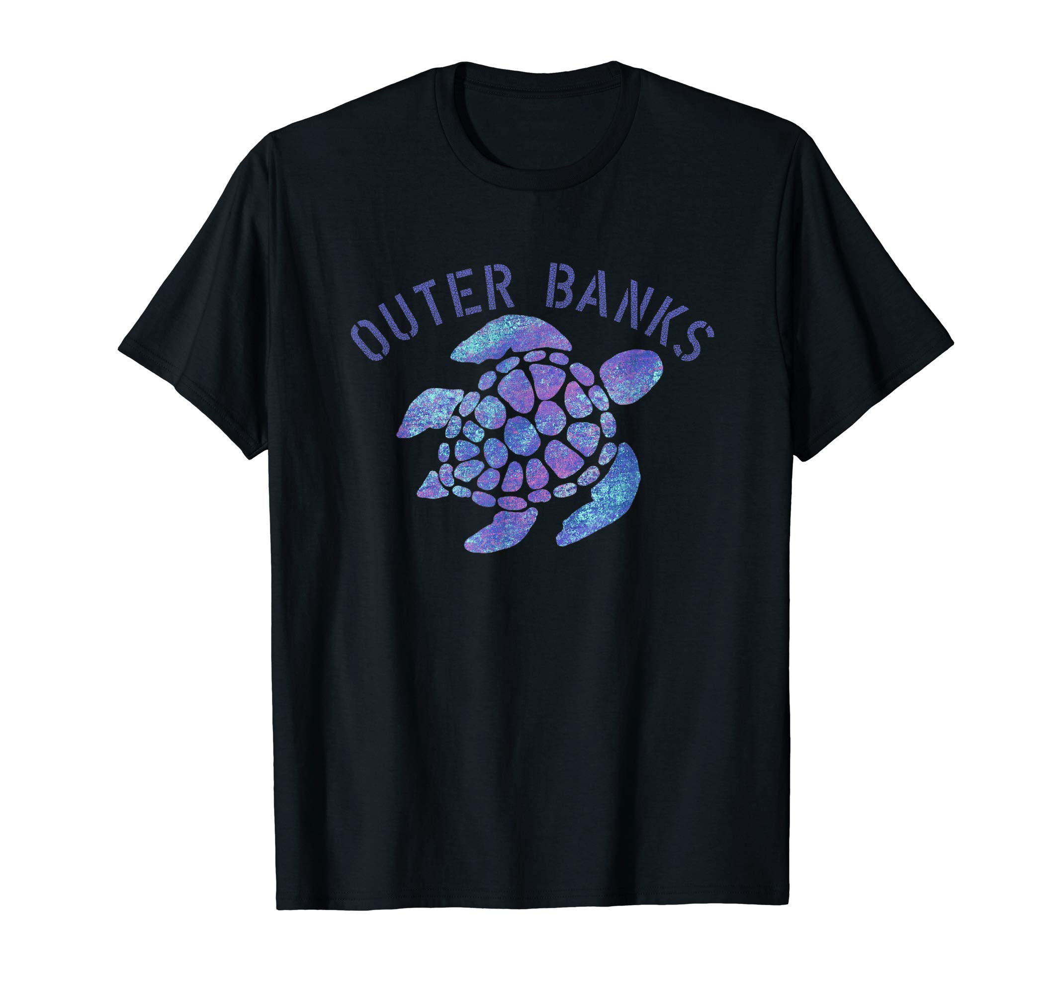Outer Banks Vacation Beach DesignsOuter Banks, NC Beach Design / Tribal Turtle Gift T-Shirt