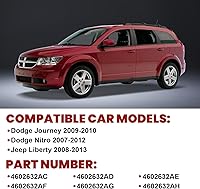 Vista 2 de Interruptor de ventana eléctrica compatible con 2009-2010 Journey, 2007-2011 Nitro, 2008-2012 Liberty 4602632AC, 4602632AD, 4602632AE, 4602632AF