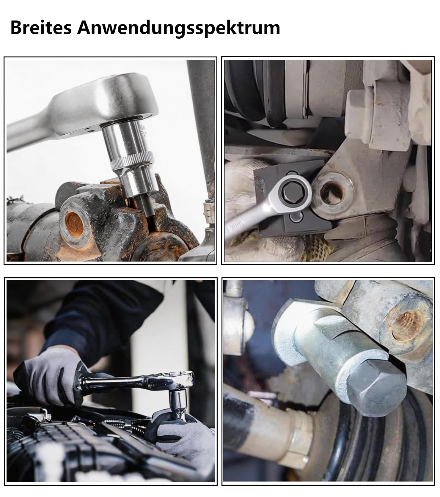 4-TLG Strumento separatore Ammortizzatore Auto, divaricatore Sospensione,Strumento Ammortizzatore e Ammortizzatore, in Acciaio temprato, con Guanti e Chiavi Inglesi per Auto SUV furgoni