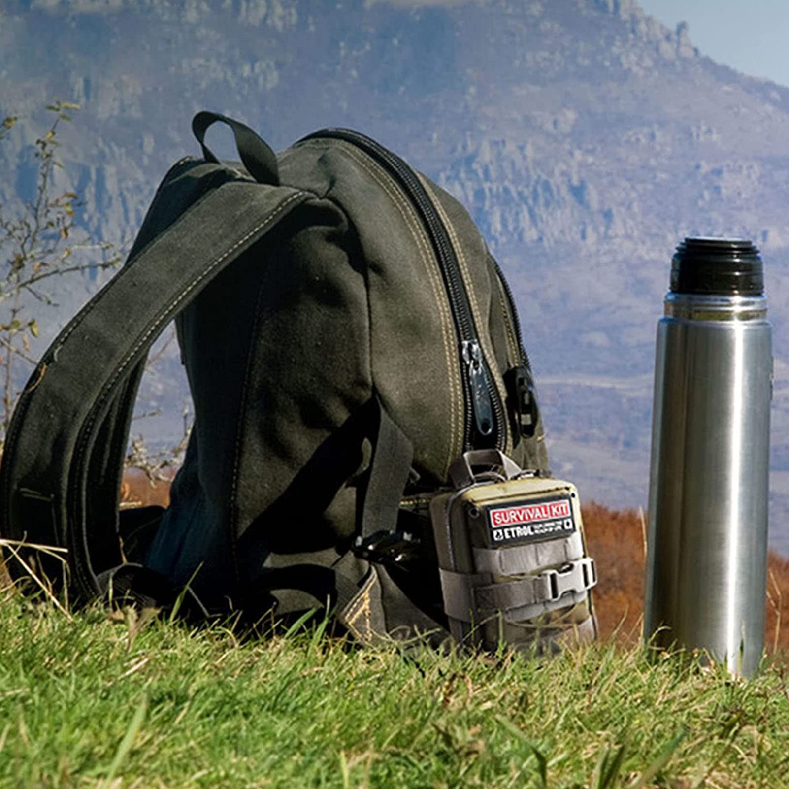 RSGK Piccolo Kit di Pronto Soccorso, Mini Kit da Trauma di Emergenza Compatto Impermeabile, per Emergenze a Casa, Ufficio, Viaggi, Escursionismo, Campeggio, All'aperto E sul Posto di Lavoro