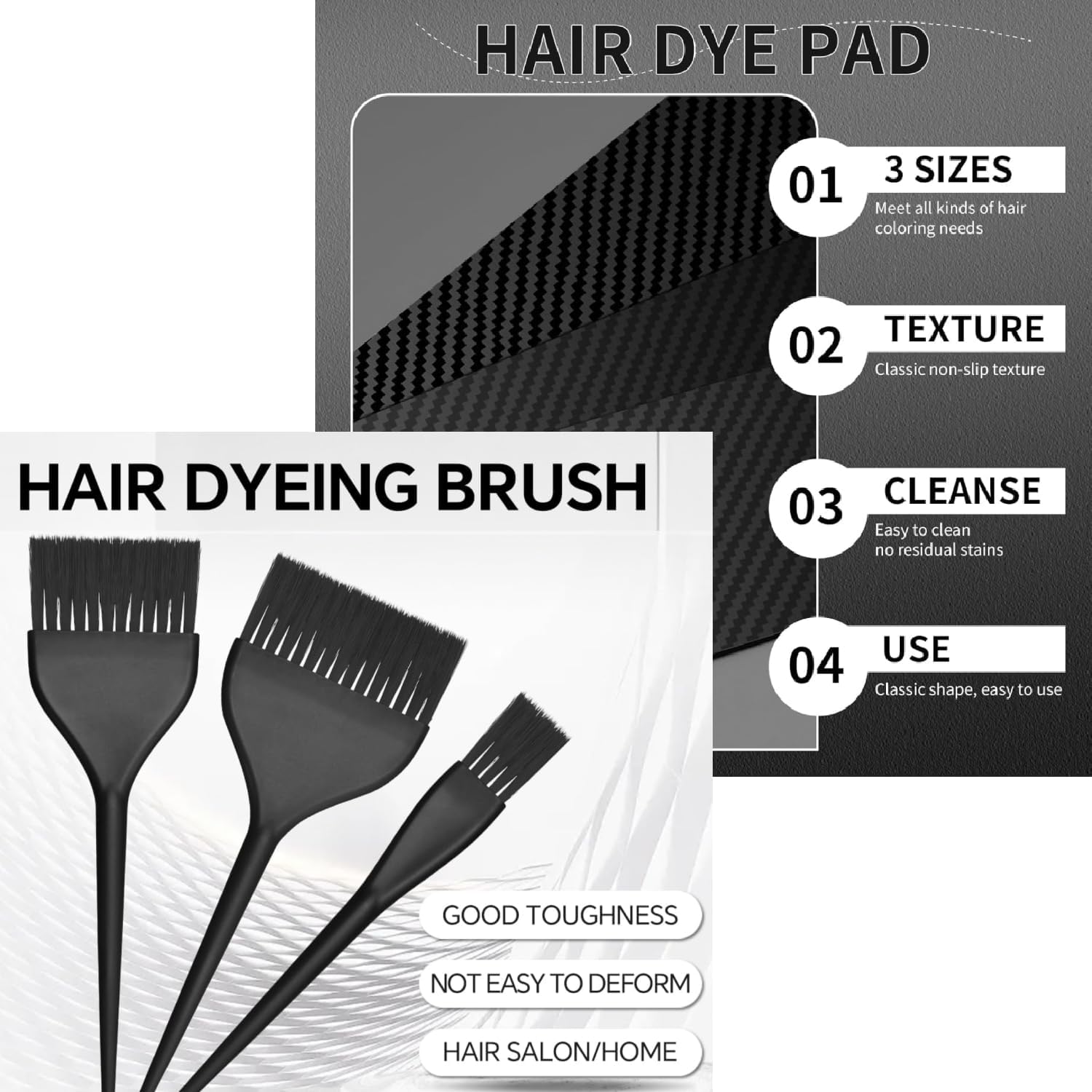 Dye Boards Color Brushes Set (6Pcs), for Balayage, Ombre Lace, Highlighting, Airtouch, for Salon Professionals & Home Users, Professional Hair Color Tools