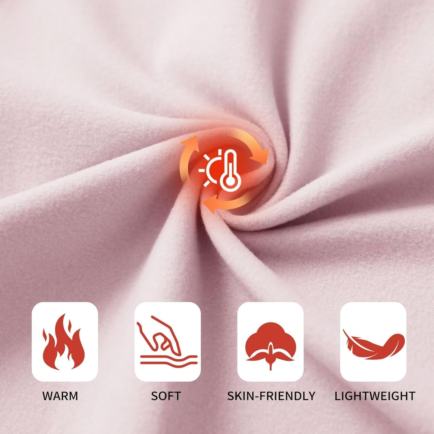 M MAELREG Fleece Lined Jacket Women Mock Neck Performance Water-Resistant Lightweight Stretch Athletic Jackets with Pockets - Image 5