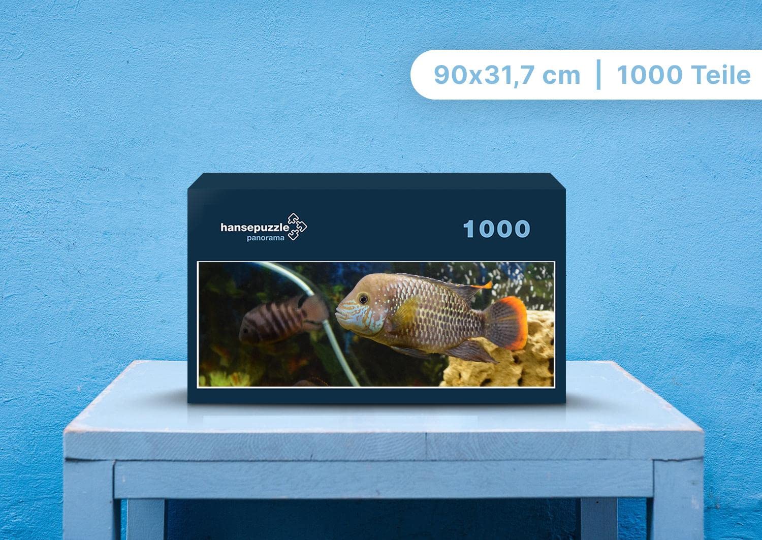 Hansepuzzle 1000 Teile – Fischotter Motiv, Mit Aufbewahrungsbeutel