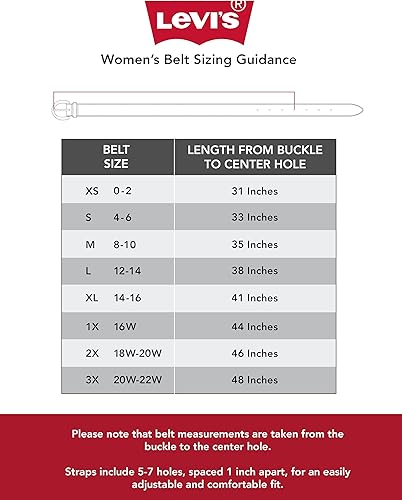 Miniatura 6 de Levi's Cinturón casual de cuero suave para mujer con hebilla redondeada