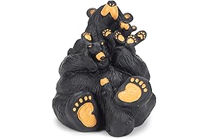 Home Again Black Bear: A Resin Masterpiece Encapsulating Wildlife's Elegance