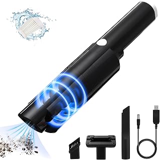icyant Handheld Vacuum, 12000 Pa Powerful Car Vacuum Cleaner Portable Hand Held Vacuum Cordless 120W 4000mAh Rechargeable Handheld Hoover Mini Dust Buster for Home Pet Office Car Keyboard Computer