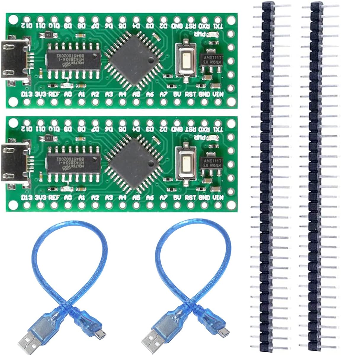 Youmile 2 pcs 5V LGT8F328P-LQFP32 V3.0 ATMeag328P HT42B534-1 SOP16 USB Driver MiniEVB Alternative Nano with USB Cable