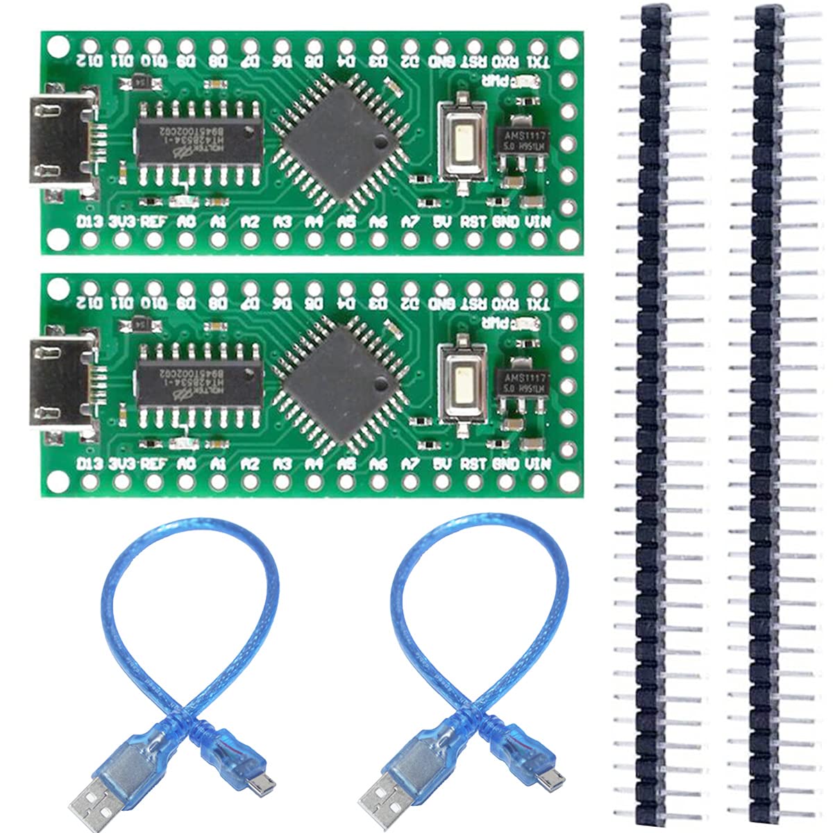 Youmile 2 pcs 5V LGT8F328P-LQFP32 V3.0 ATMeag328P HT42B534-1 SOP16 USB Driver MiniEVB Alternative Nano with USB Cable