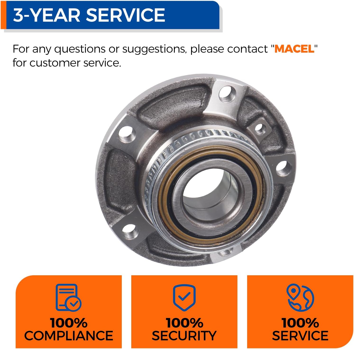 PAROD - 2pcs 513125 Front Wheel Bearing Hub Assembly Fit for BMW M3 Z3 Z4 318i 318is 318ti 320i 323 325Ci 325i 325is 328 330Ci 330i 525i 525iT 530i 535i 540i 735i 735iL 740i 740iL 750iL 840Ci 850Ci