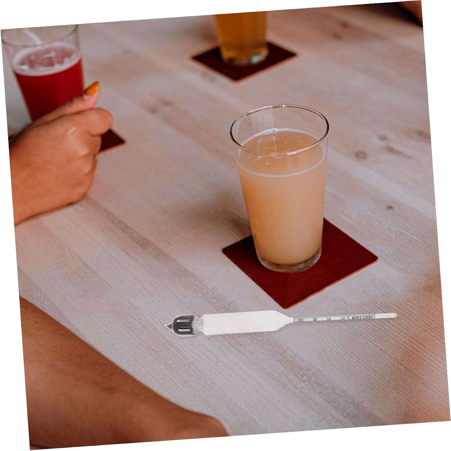 Garneck Milk Hydrometer and Density Tester 2pcs (0-25) for Milk, and Liquid Measurement Precise Lactate Meter for Home Dairy Testing