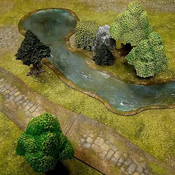 Monster Fight Club - Monster Scenery: Rivers and Roads Neoprene Playmat Pieces
