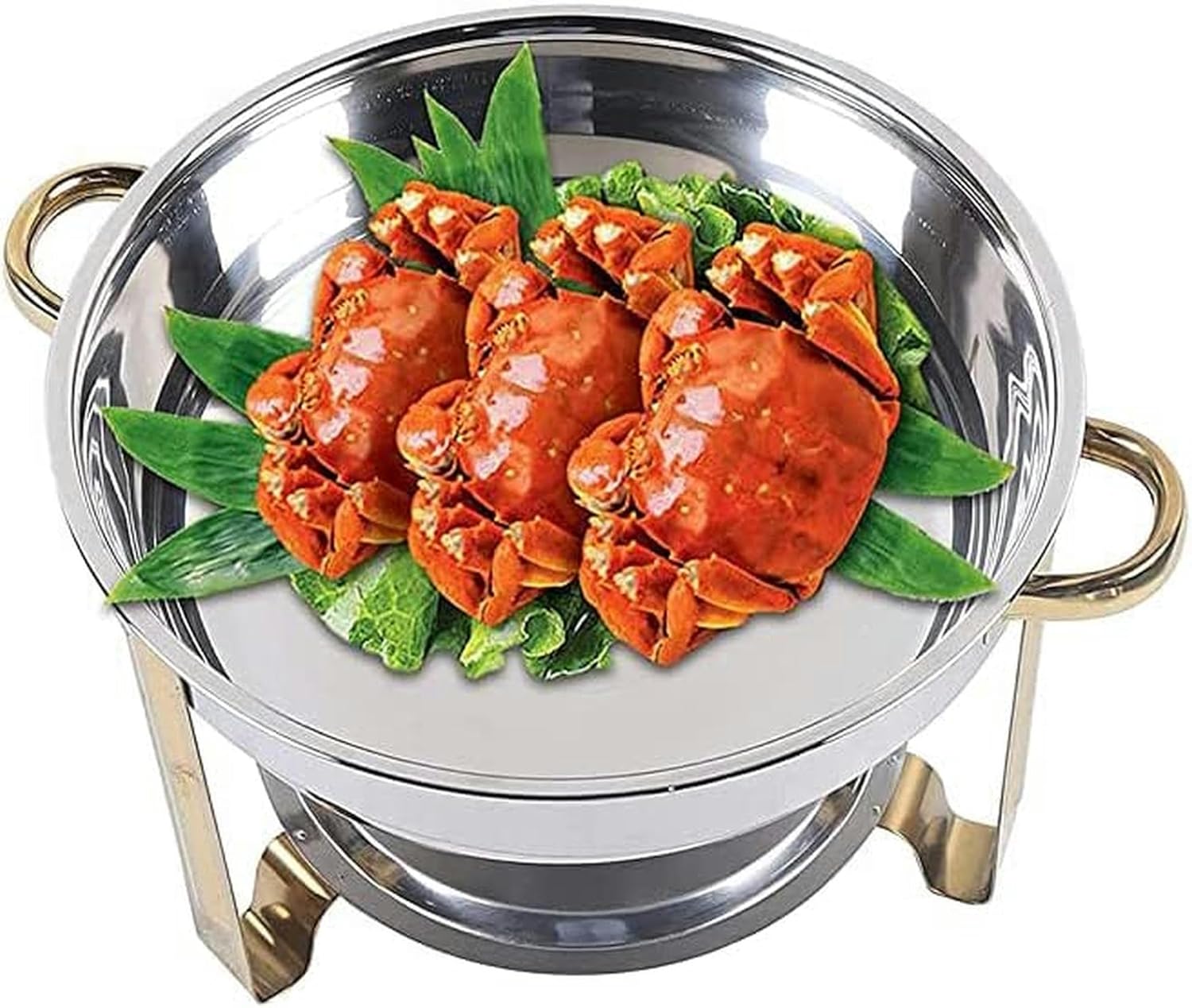 4 -Liter Hot Potter Game, Stainless Steel Buffet Plate