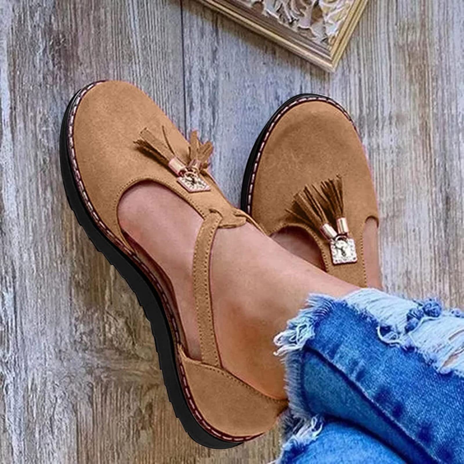 Sandali Con Fibbia Per Donna - Plateau Rotondi E Pizzo, Estivi E Traspiranti - Foto 6