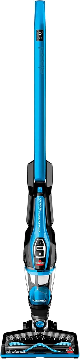 Amazon.com - Bissell, 3061 Featherweight Cordless Stick Vacuum, Self-Standing, Electric Blue, Black