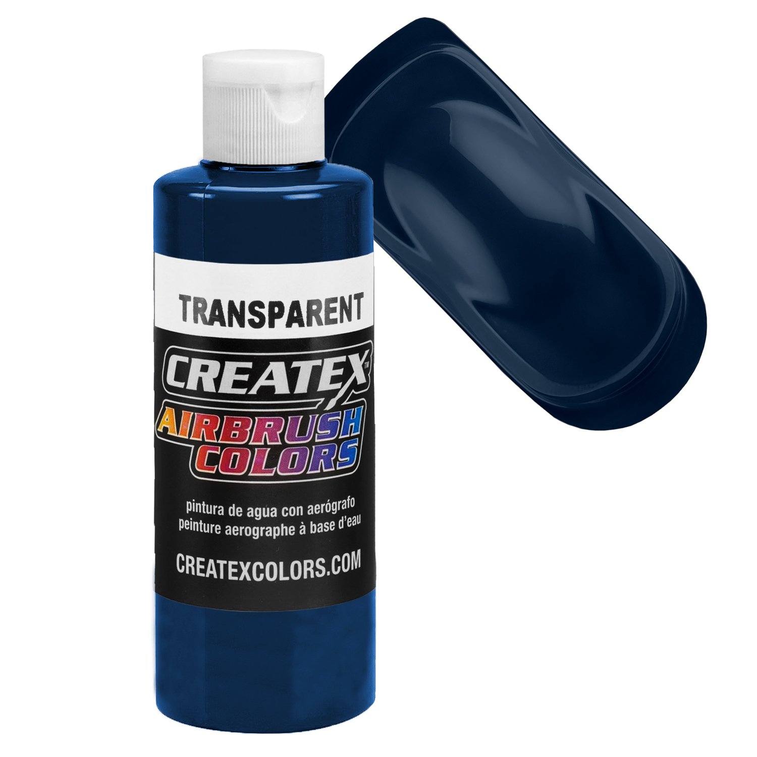 Createx Airbrush Paint, Transparent Deep Blue, 4 oz (5108-04)