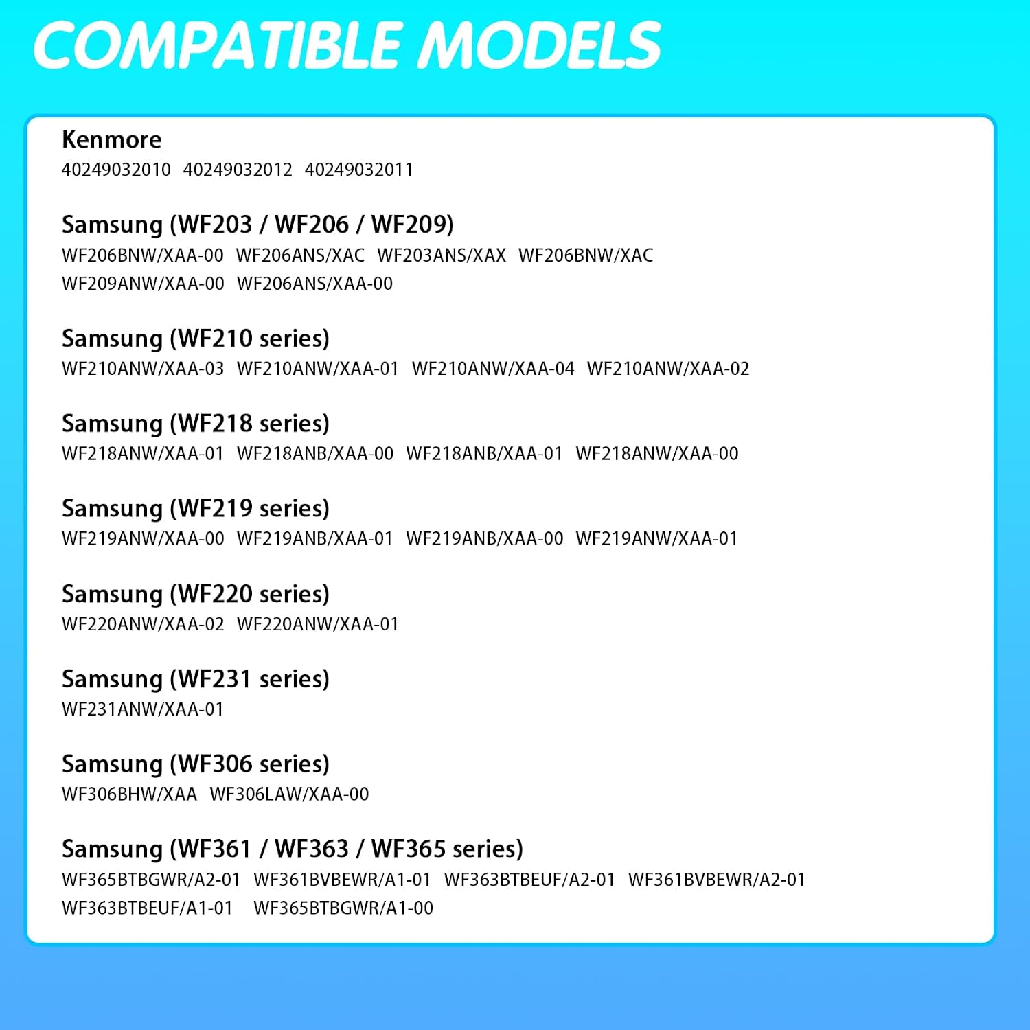 WF42H5000AW WF45B6300AC WF45R6100AW WF45B6300ACUS WF45R6100ACUS WF42H5000AWA2 WF45R6300AVUS WF42H5200APA2 WF42H5200AFA2 WF42H5200AWA2 Washer Water Inlet Valve for Samsung Kenmore