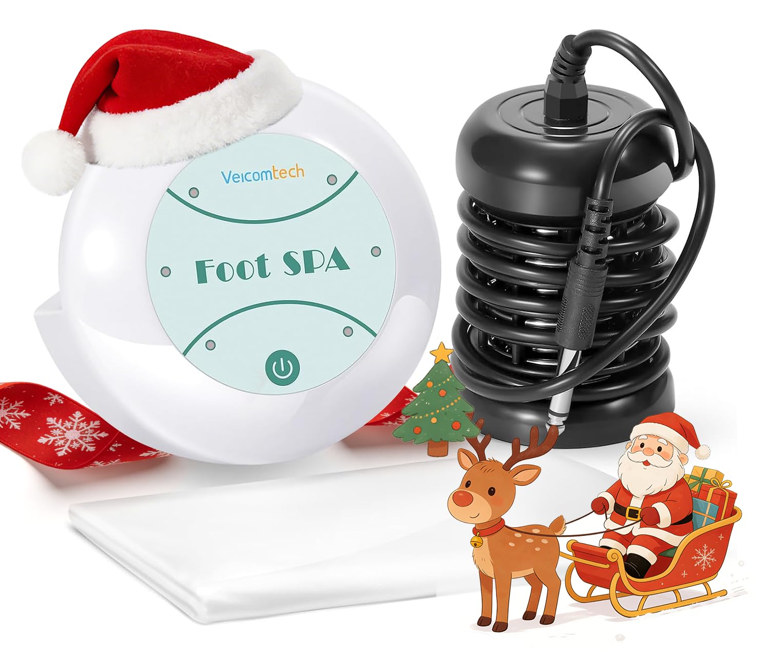 Ionic Detox Foot Bath Machine, Foot Detox Spa Ion Cleanse Chi Machine for Home Use Beauty Club Salon, Regain Health & Vitality with 5 Liners （Tub Not Include）