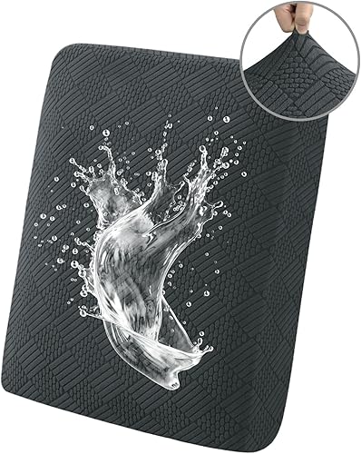 Miniatura 23 de Easy-Going Fundas de cojín impermeables para sofás y sofás, funda de asiento de sofá de jacquard elástica de repuesto para perros, mascotas y niños,