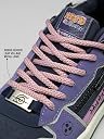 The Souled Store Naruto Shippuden: Cursed Susanoo Men and Boys Purple Lace Up Low Top Sneakers gallery image