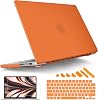 Tuiklol for M4 MacBook Pro 16 inch Case 2024 2023 2022 2021 Release A3403 A3186 A2991 A2780 A2485 M3M2M1 ProMax Chip,Hard Shell Case Screen Protector with Retina Display & Touch ID, Matte Orange