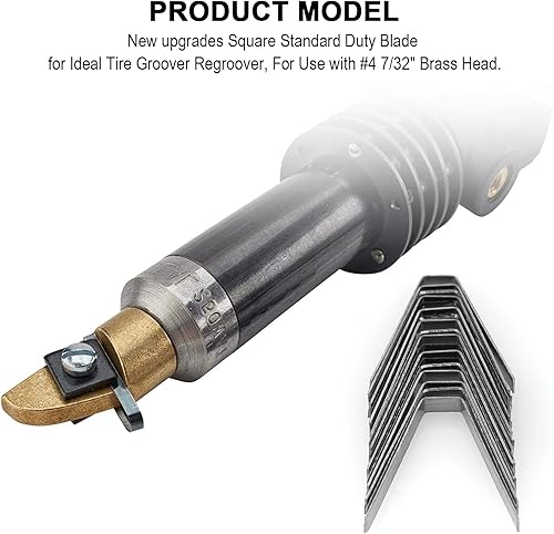 Miniatura 4 de Hoja de ranurado de neumáticos #4 732" para cuchillo calefactable ideal - 18 piezas