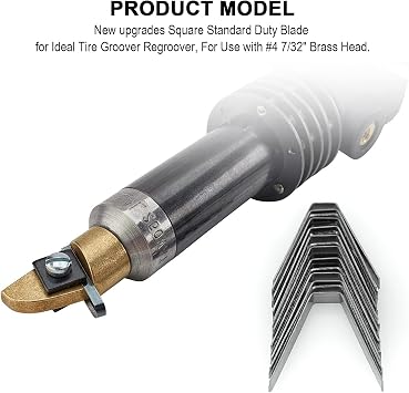 Tire Grooving Blade #4 7/32 for Ideal Heated Knife - 18Pcs