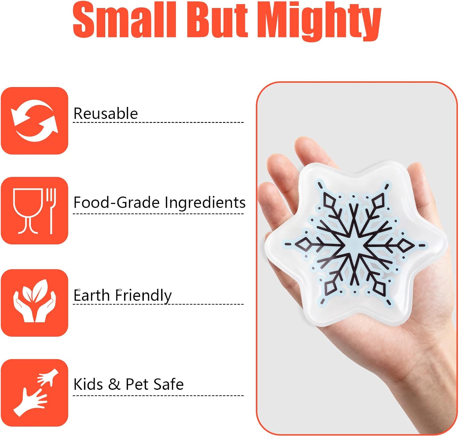 Demonstration of the hand warmer's flexibility and size