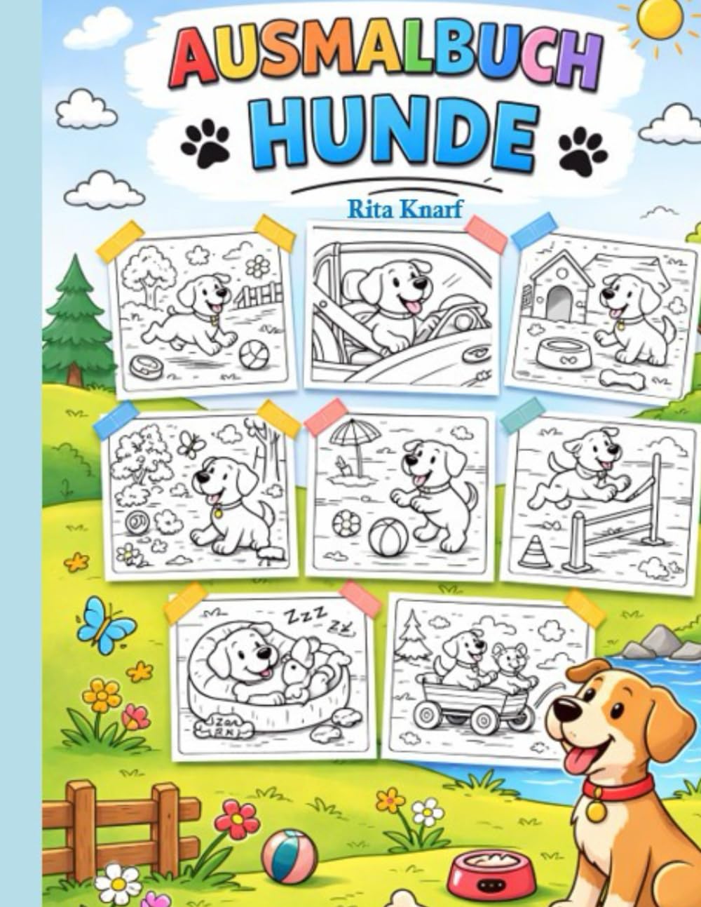 Ausmalbuch: Hunde