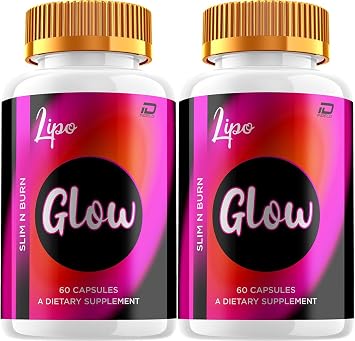 Lipo Glow Capsules Lipo Glow Advanced Formula, Lipo Glow Pills, 800MG Dietary Supplement 2 Pack - 120 Capsules
