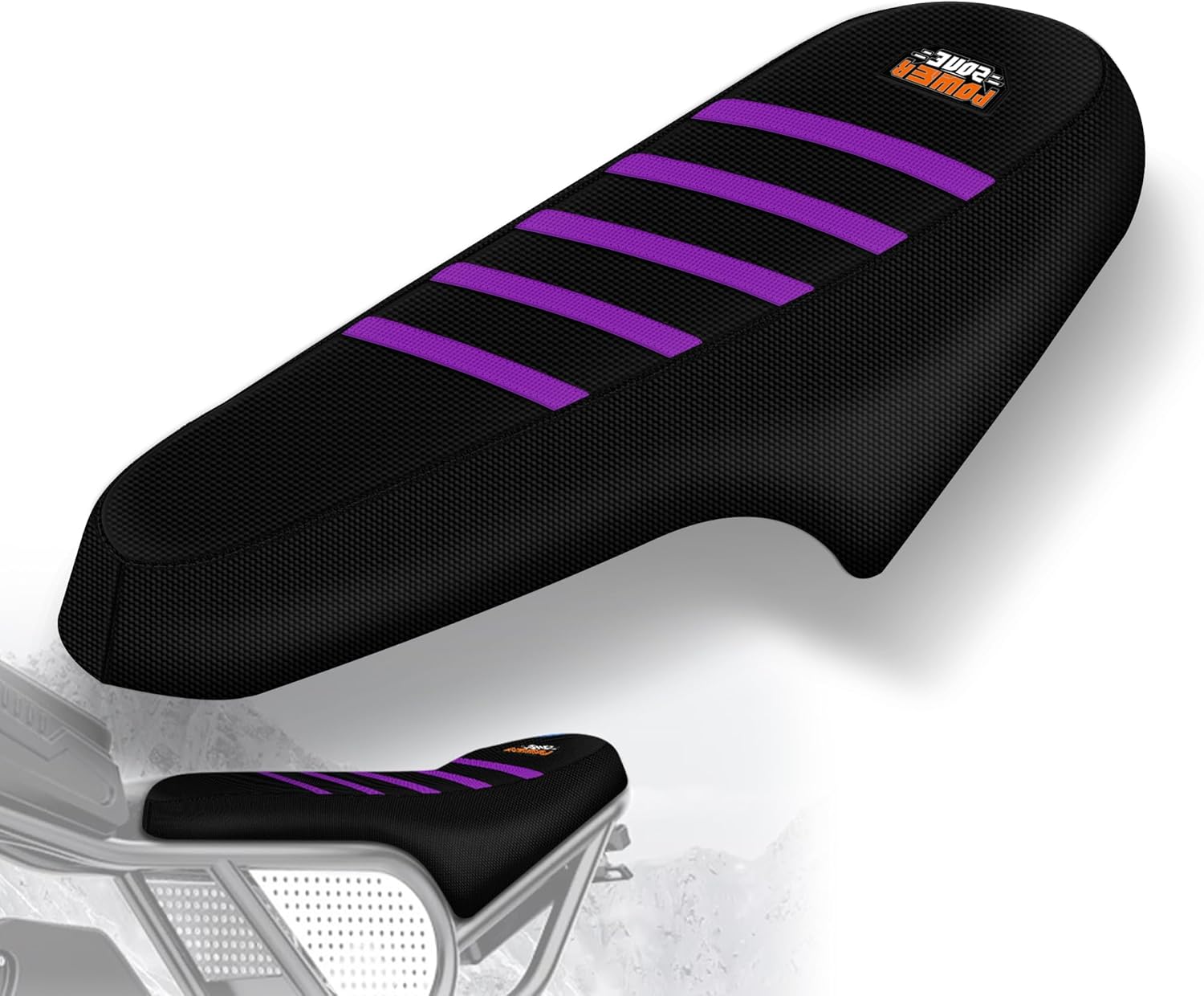 Ribbed Seat Cover Compatible with Q20 - Non-Slip Electric Ebike Seat Cover Cushion (Black-Purple)