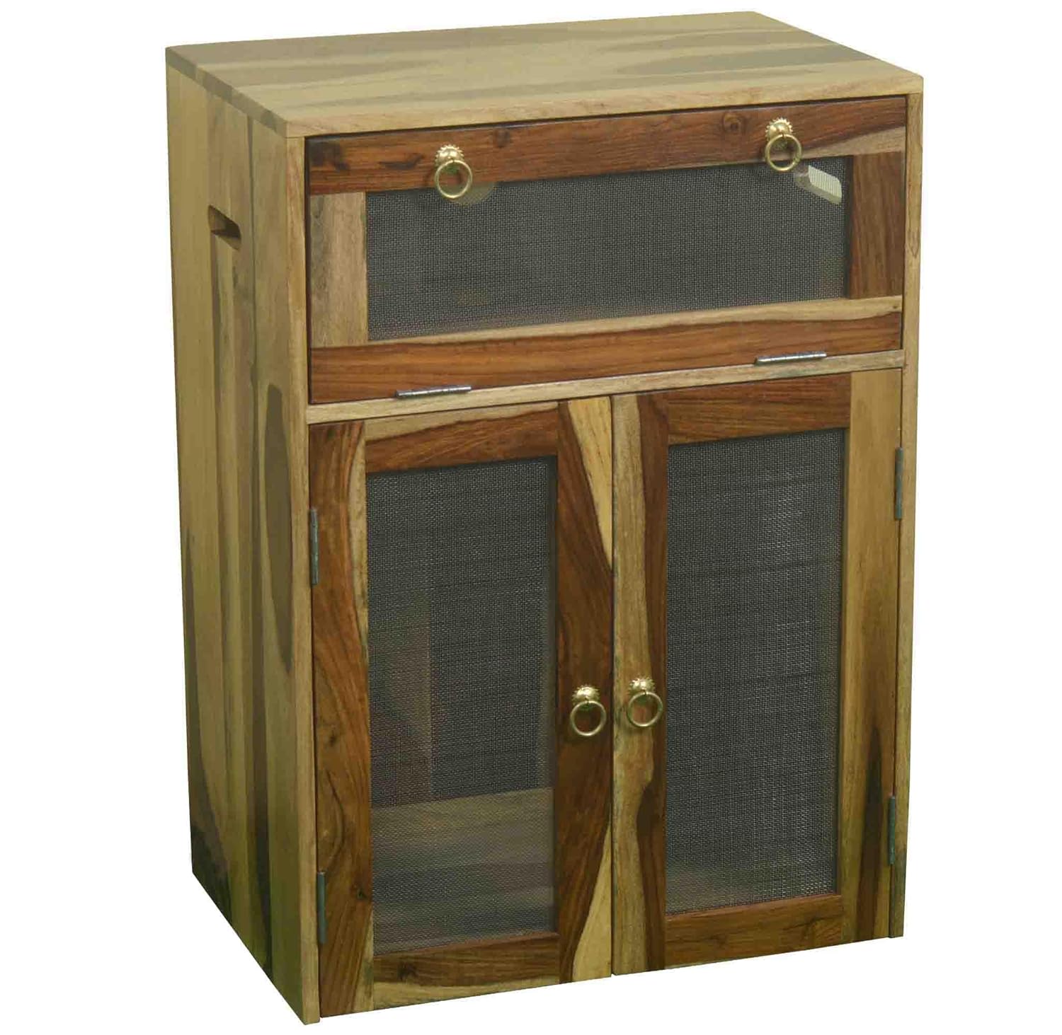 RAJ HANDICRAFT Solid Wood Inverter Battery Box Single Battery Box