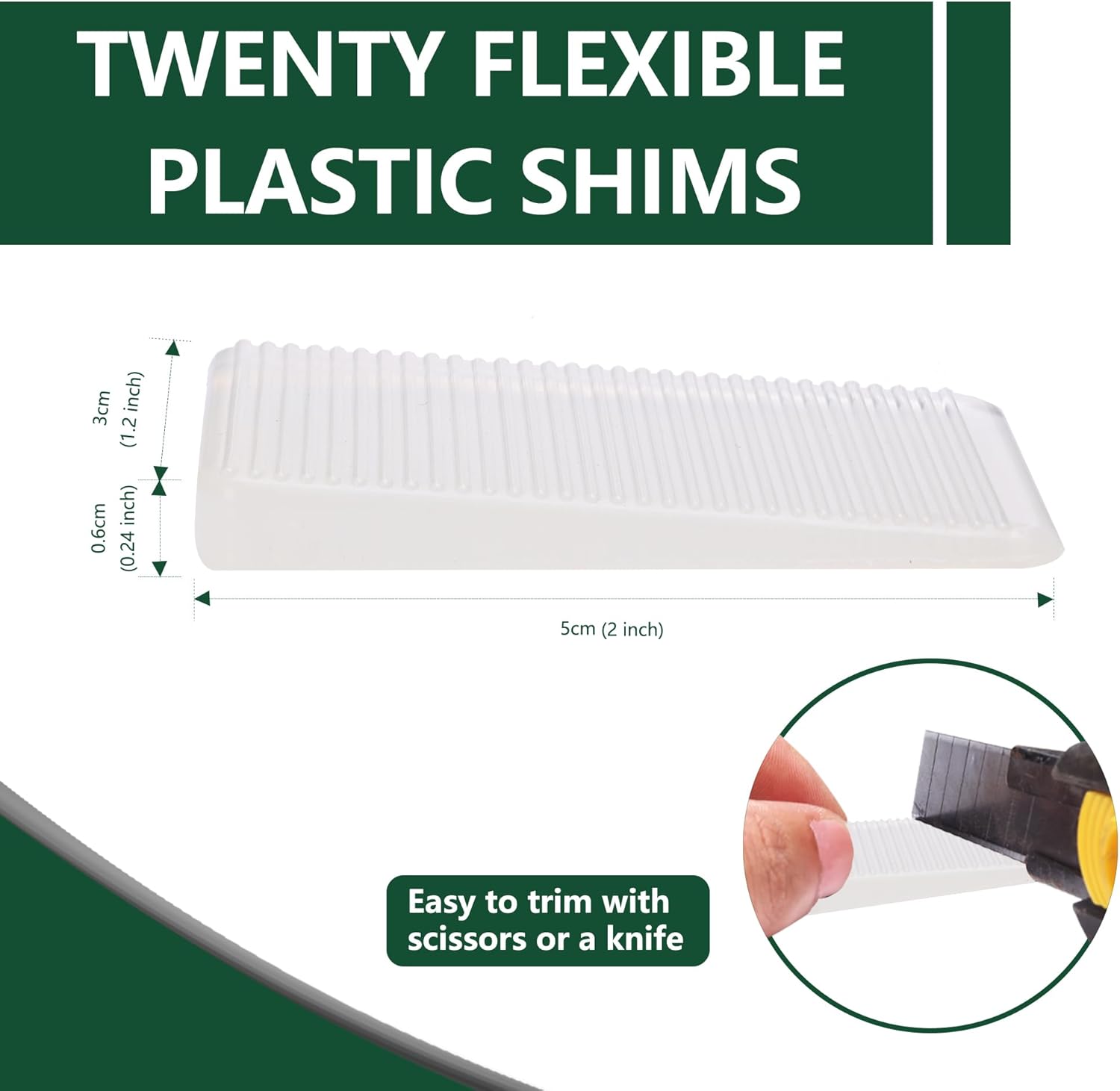 Furniture Leveler, Multi-Purpose Rubber Shim for Leveling Feet Stable, Anti-Wobble Pad for Uneven Table, Dresser Leg, Toliet (100 Pack, Clear)