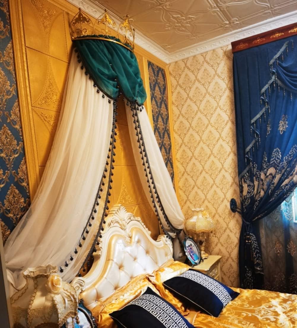 baldachim na łóżko księżniczki, szyfonowy baldachim na łóżko dla dziewczynek narzuta na łóżko moskitiera zasłona pościel namiot kopułowy dla niemowląt dzieci wewnątrz na zewnątrz zabawa