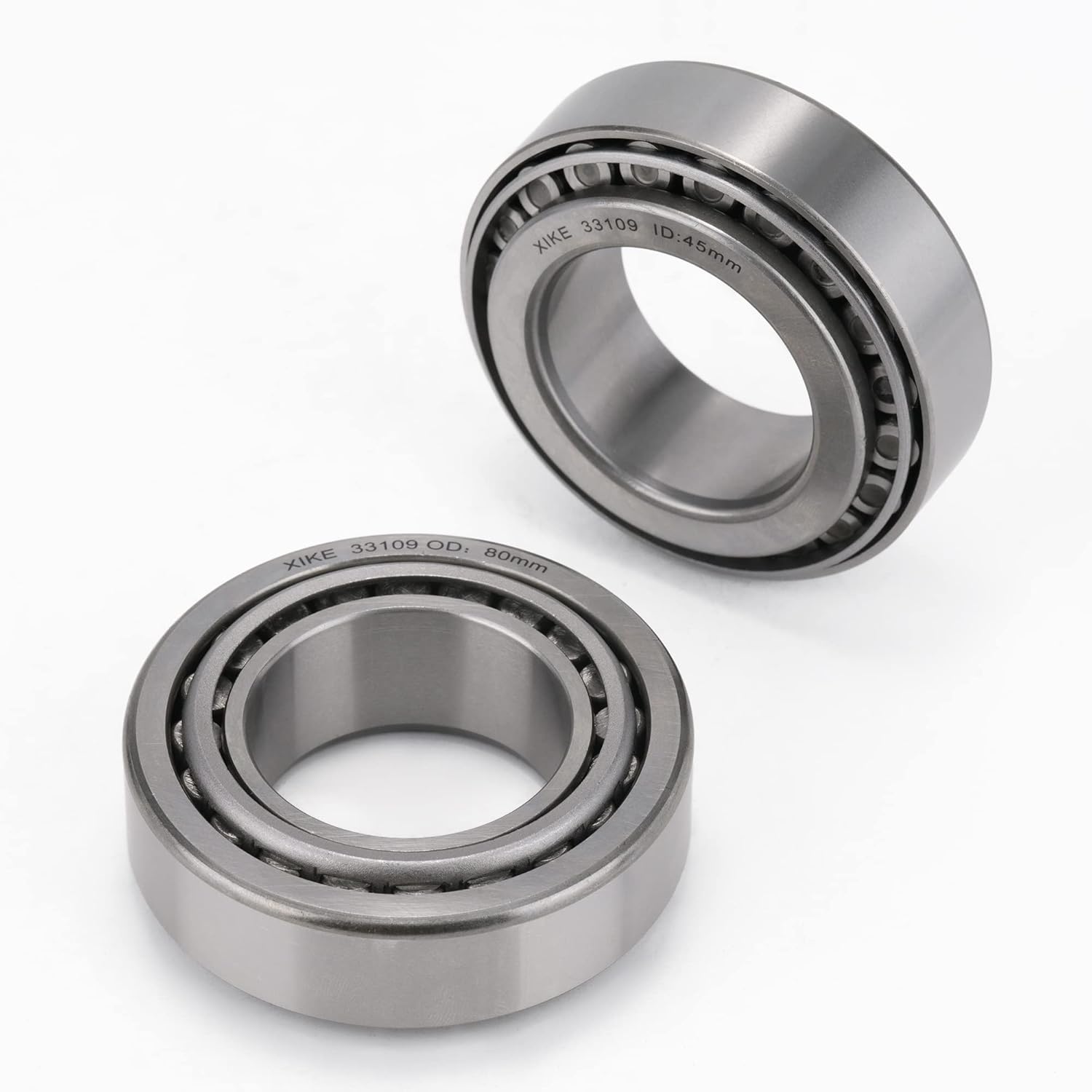 XIKE 2 Pcs 33111 Tapered Roller Bearings 55x95x30mm Cone and Cup Set, Fits DIY/ATV/Auto/Truck/Trailer Wheels, Transmission＆Engine, Industry/Engineering/Agriculture/Garden Machinery and Reducer.