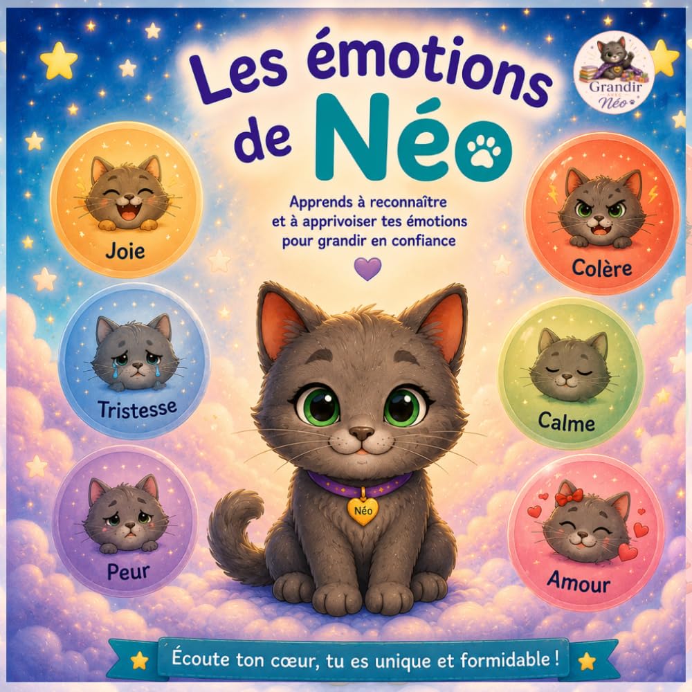 Les émotions de Néo: Livre éducatif pour apprendre à reconnaître et gérer ses émotions (Grandir avec Néo)