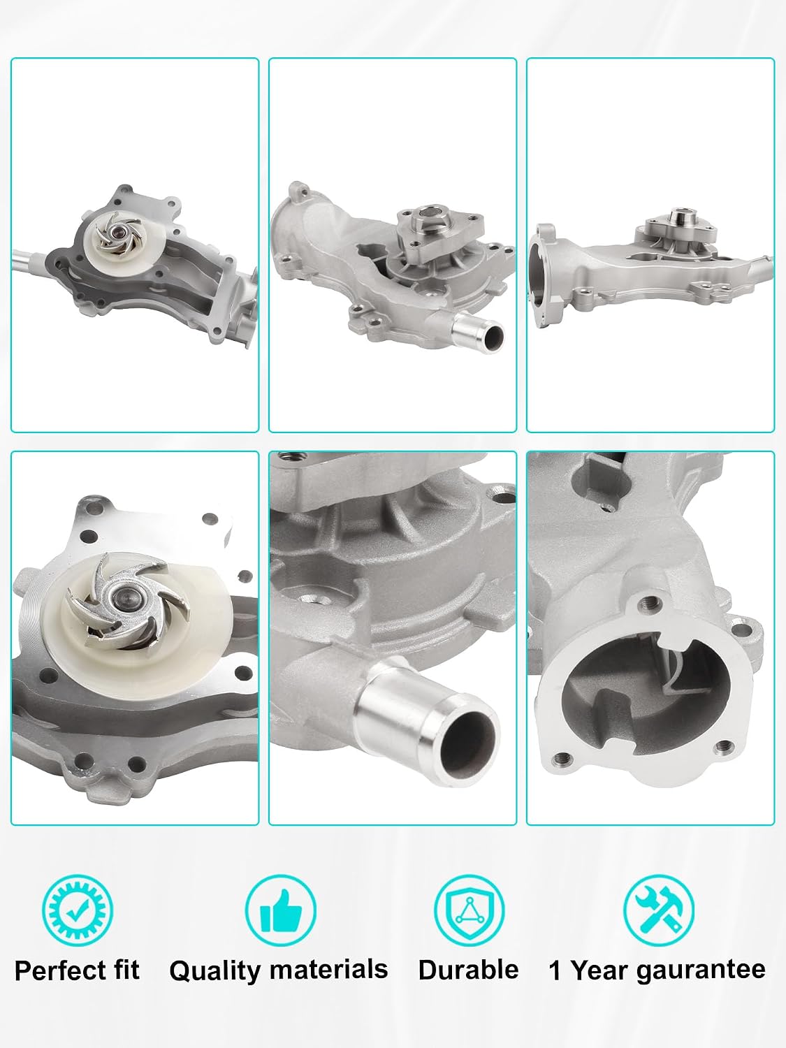 AW6662 Water Pump Kit Compatabile With 2013-2020 Buick Encore, Chevy 2011-2016 Cruze, 2012-2020 Sonic, 2012-2020 Trax, L4,1.4L130-2140,25192709