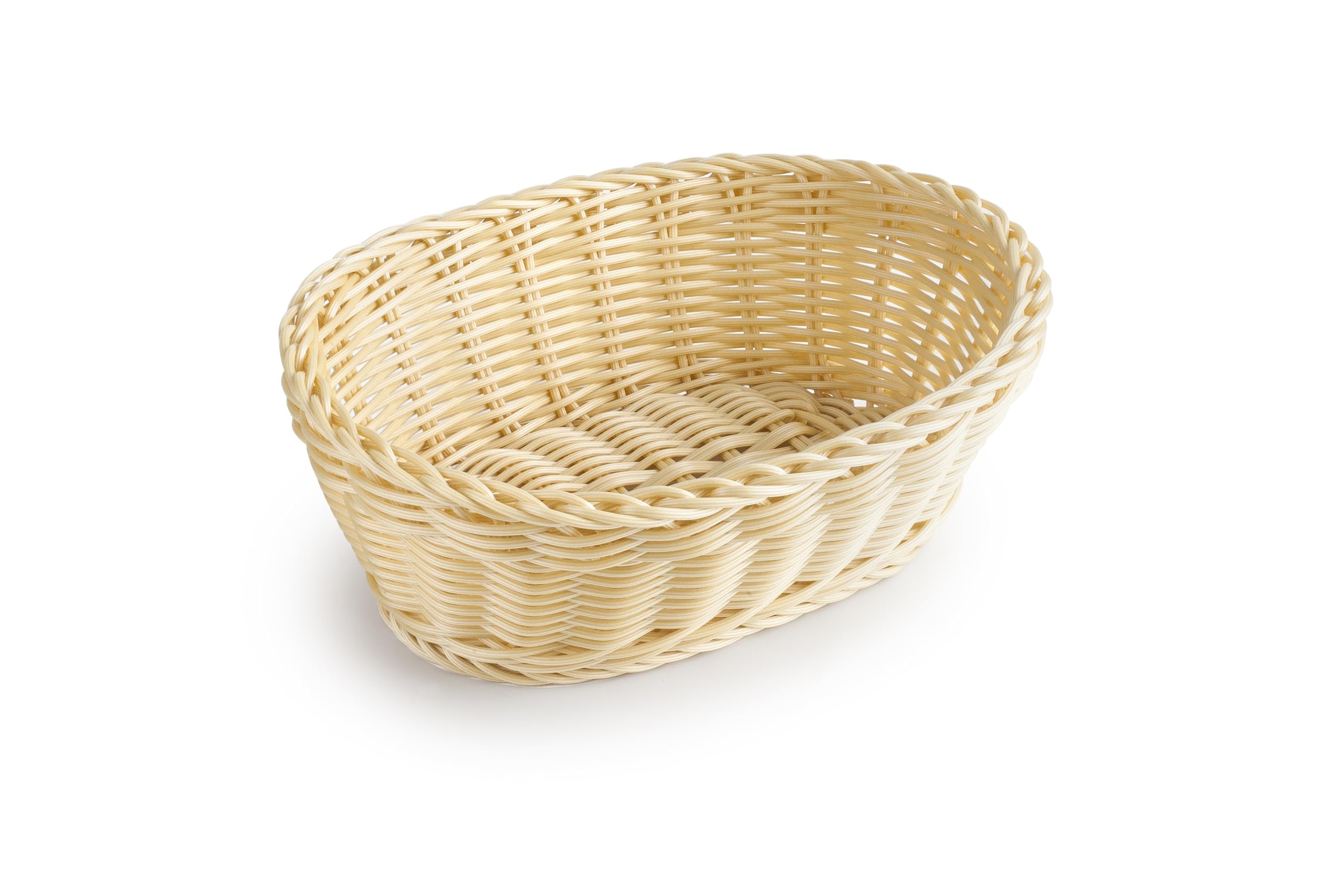 IBILI - Bread Bin Polyratan Gold Oval 18X13X7 cm