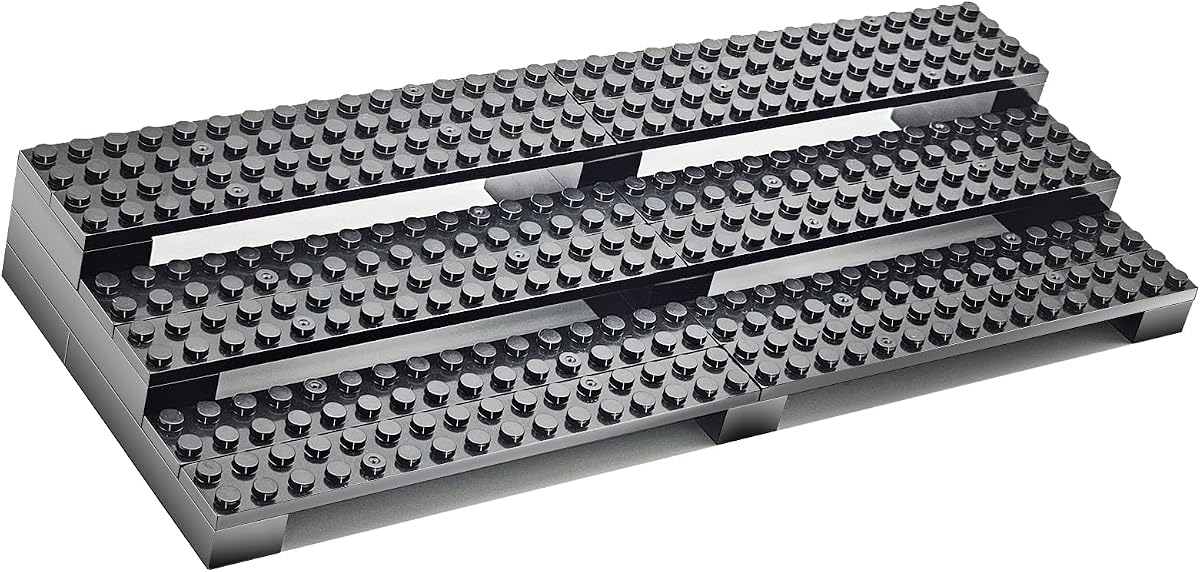 Minifigures Display Stand Buiding Blocks, Display Shelves, Compatible with Lego, 3 Tier Mini Figure Case, Display Stand for Organizing Your Minifigure Collection