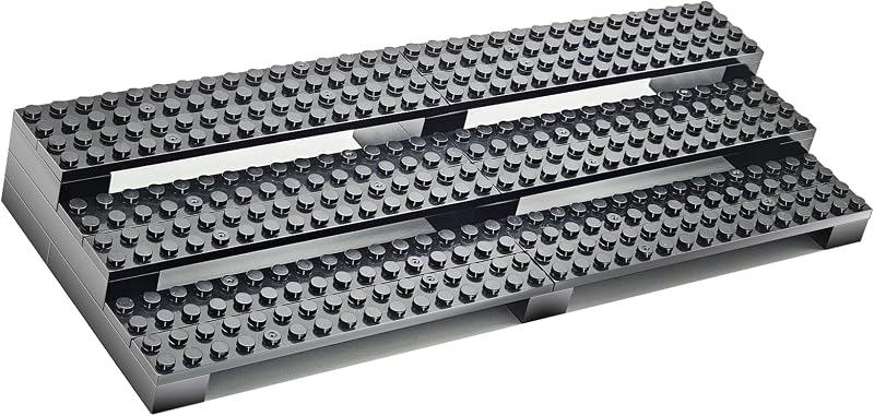 Minifigures Display Stand Buiding Blocks, Display Shelves, Compatible with Lego, 3 Tier Mini Figure Case, Display Stand for Organizing Your Minifigure Collection