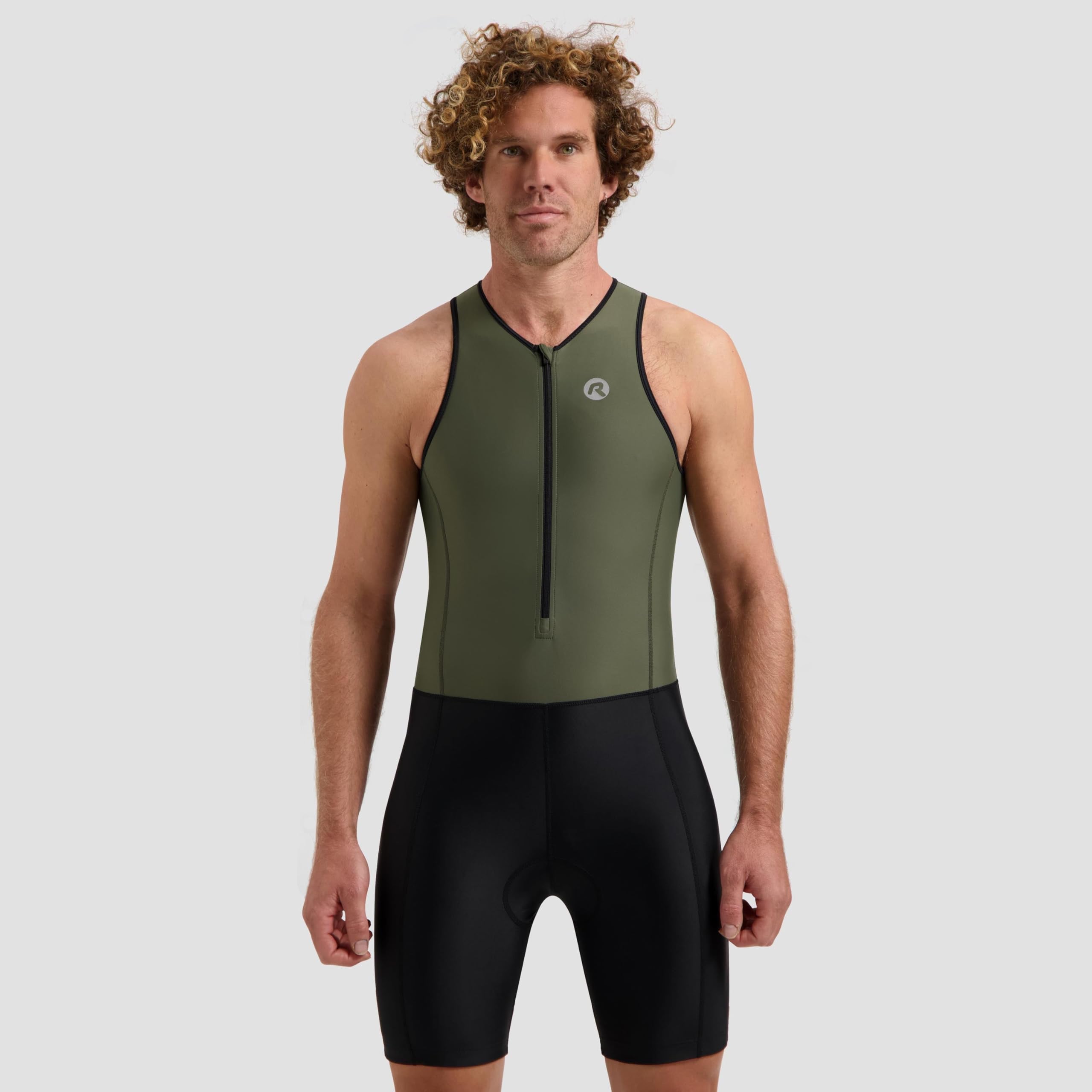 Rogelli Triathlonanzug ärmellos Trisuit mit Rückentaschen