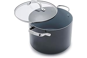 GreenPan Valencia Pro Hard Anodized Healthy Ceramic Nonstick 8-Quart Stock Pot