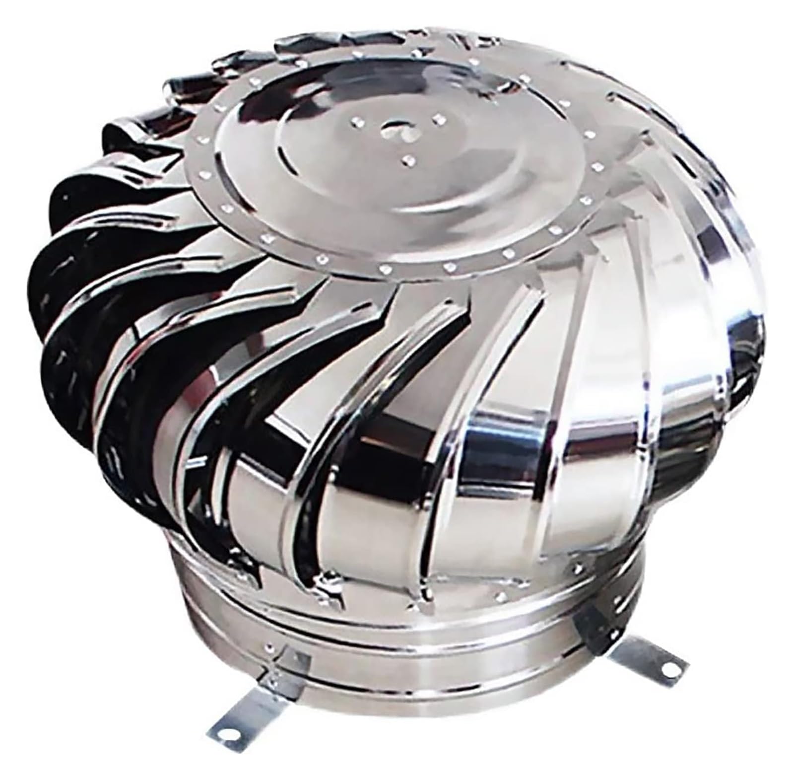Komin Spinner Cowl ze stali nierdzewnej, wentylator dachowy zapobiega przedostawaniu się deszczu do przewodu kominowego i utrzymuje kominek w stanie suchym, mocny i trwały (200 mm / 7,8 cala)