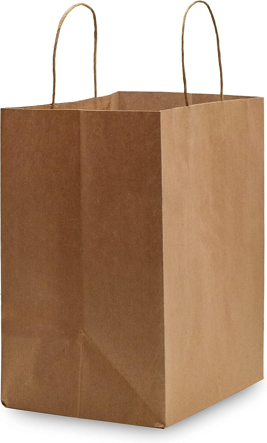 Paper Bags with Handles - 10x6.75x12 Inch 50 Pack Brown Kraft Shopping Bags, Bulk Gift Bags, Craft Catering Bags for Merchandise, Retail Stores, Restaurants , Small Business, Take Out, Large Bistro : Industrial & Scientific