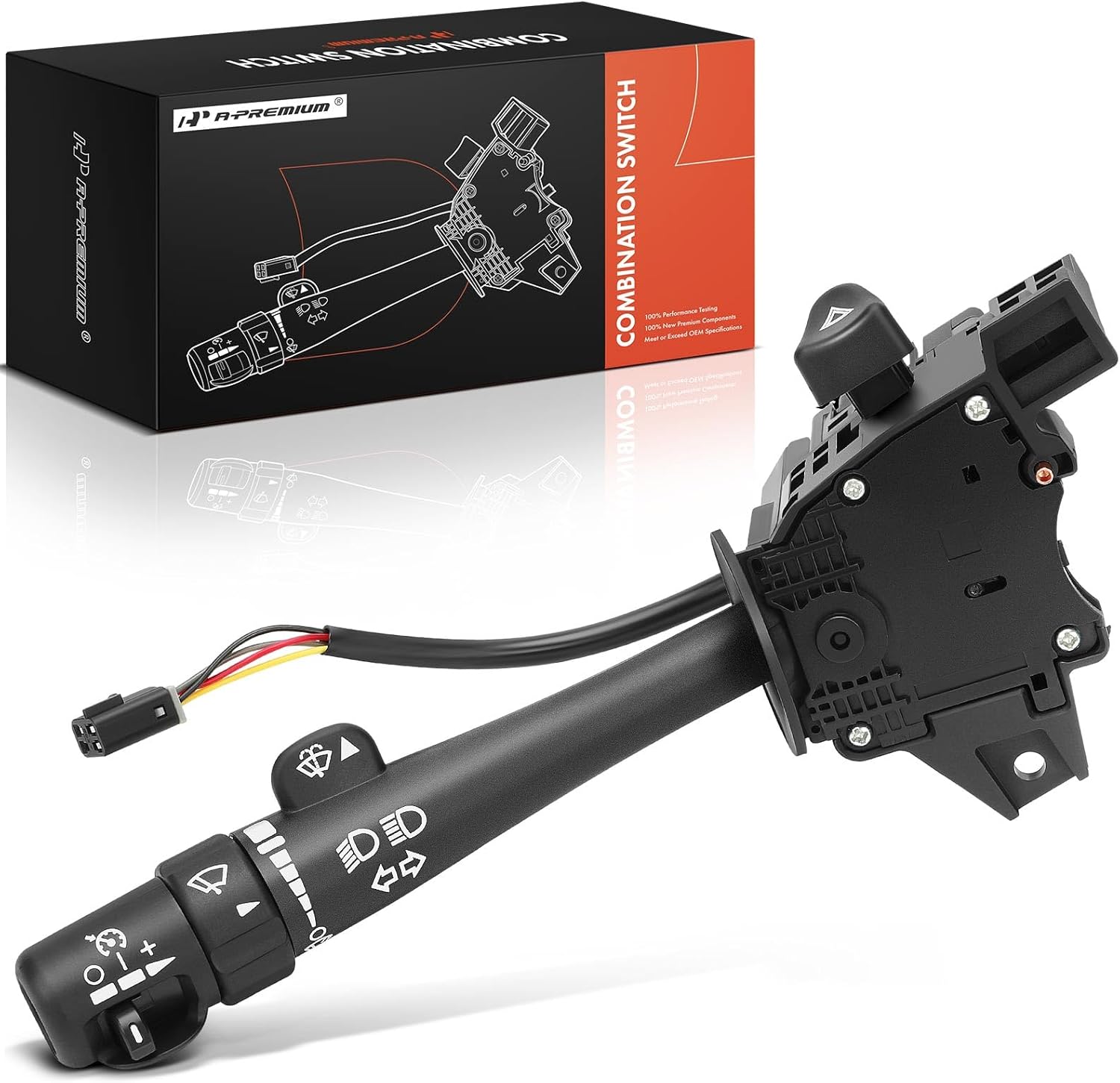 A-Premium Multifunction Switch w/Turn Signal, Wiper, Cruise Control Compatible with Chevy, GMC, Cadillac Vehicles, Silverado, Tahoe, Sierra, Envoy, Yukon, Escalade & More, Replace# 12450067, SW3792