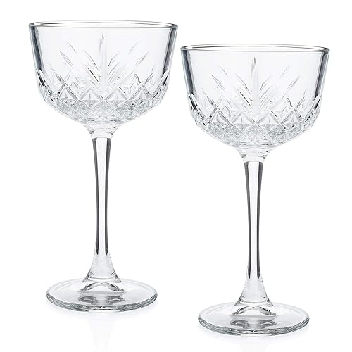 HISTORY COMPANY Nick & Nora Cocktail Glass Set – 1930s