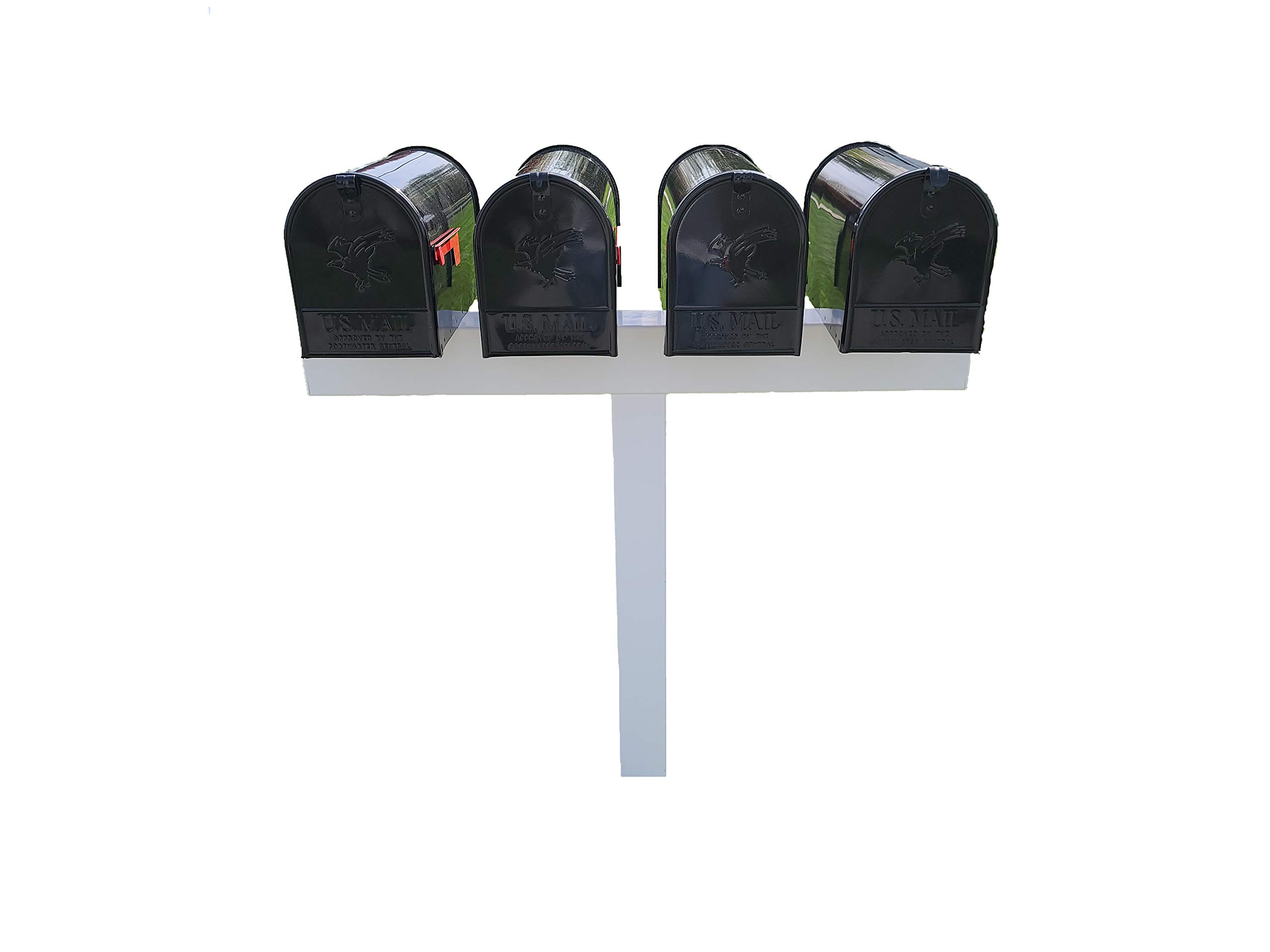 4L 106,7 x 114,3 cm resistente bianco vinile cassetta postale manica
